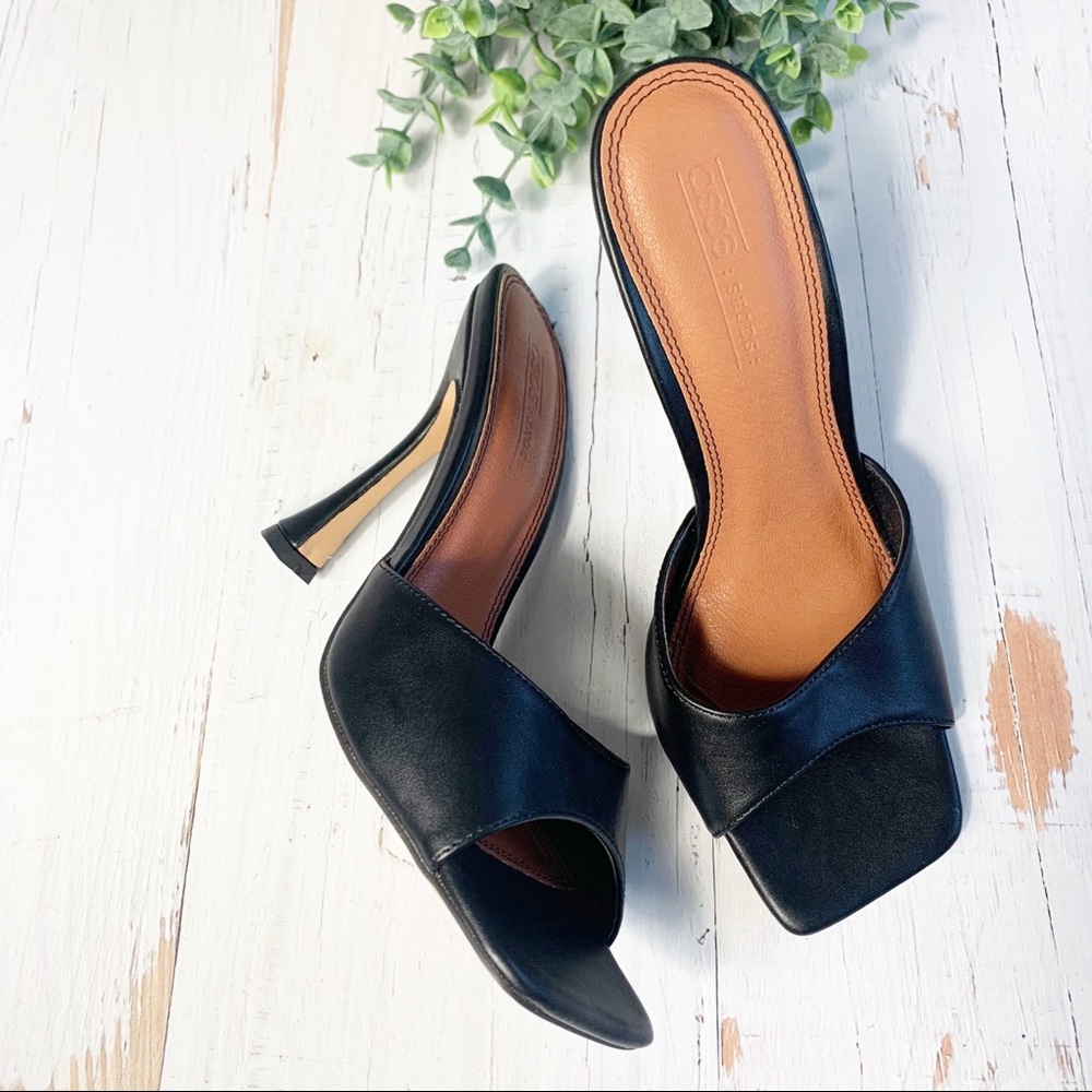 ASOS square toe high heels shoes